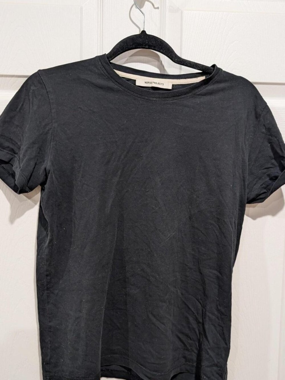 Norse Projects small black t-shirt. Made In Portugal Organic Cotton.